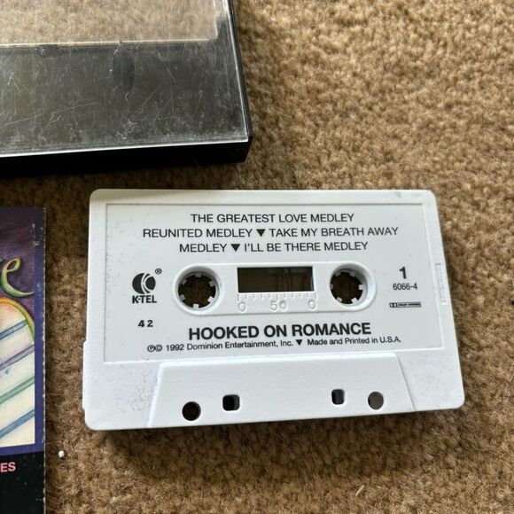 K-Tel Hooked On Romance 1992 Cassette Tape - Picture 2 of 7